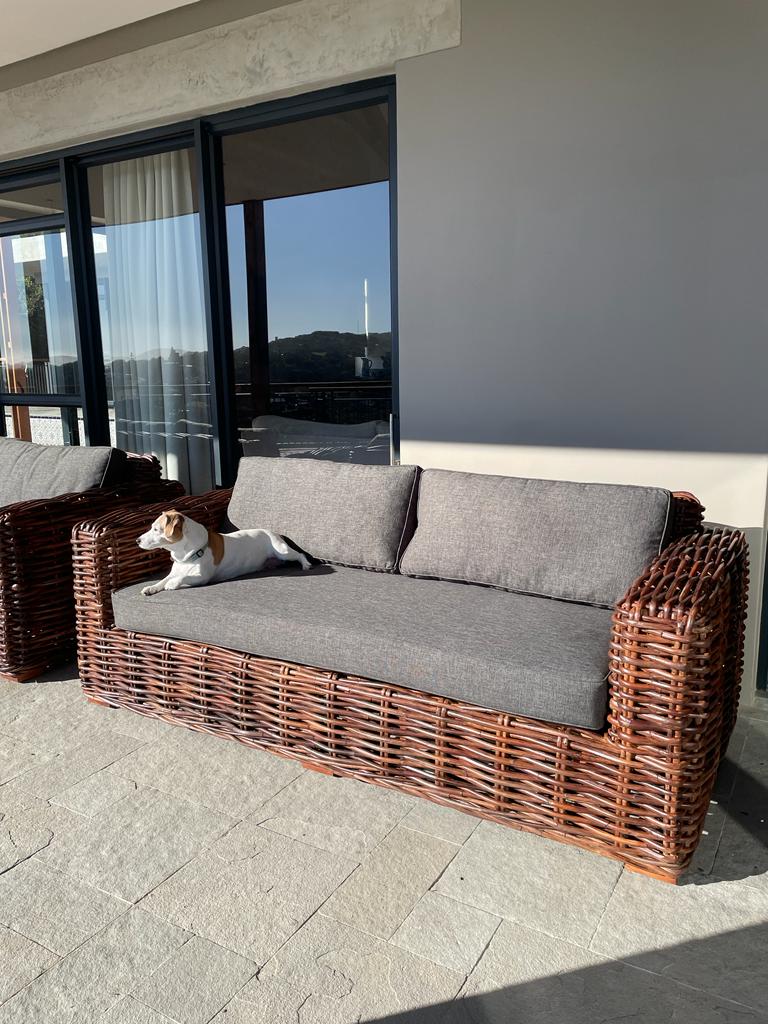 Avanti Kubu 3 Seater Sofa with Cushions (Colour Antique) - Tru Outdoor Luxury