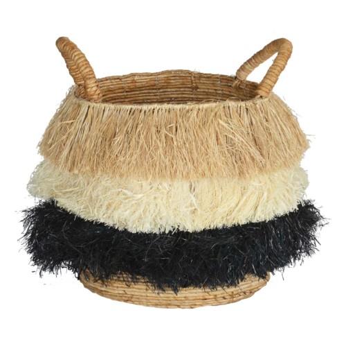 Tru Outdoor Luxury Basket Tassel Round 3 Colour product_description Woven Baskets.