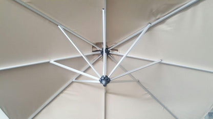 Palazzo Cantilever Umbrella 3.2m Round Canopy with NON-MOVABLE Base (with TILT) - Tru Outdoor Luxury