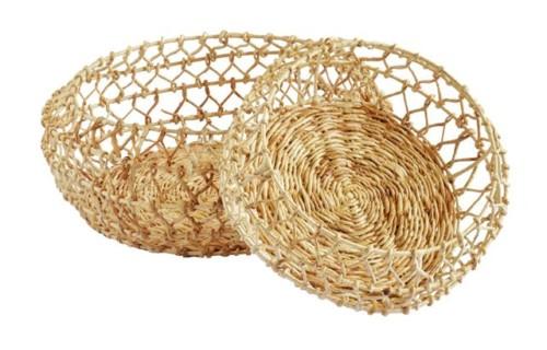 Tru Outdoor Luxury River Basket Loose Weave Set of 2 (Colour Natural) product_description Woven Baskets.