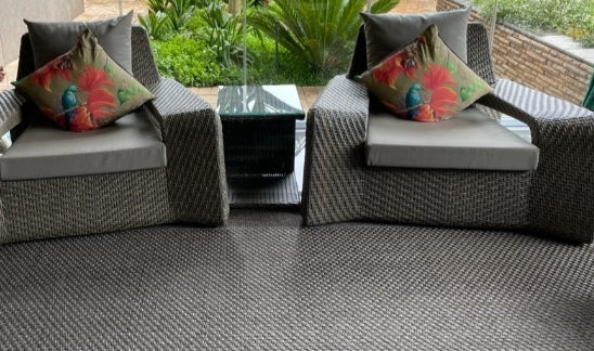 Marazzi 4 Piece Outdoor Lounge Set with Cushions (Colour Stone) - Tru Outdoor Luxury