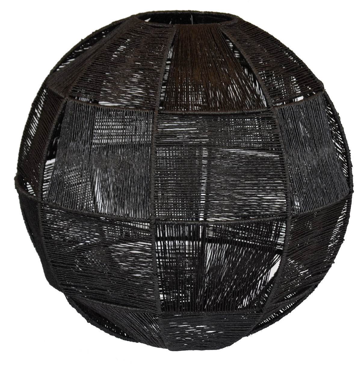 Tru Outdoor Luxury Jute Geometric Pendant Small (Colour Black) product_description Lanterns and Pendants.